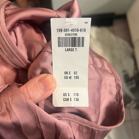 Abercrombie & Fitch Dusty Rose Satin Mini Dress - Picture 3 of 4